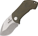 Boker Pipsqueak Green Micarta Folding CPMS35VN Pocket Knife 110623