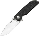 Boker Sherman Framelock Carbon Fiber & Titanium Folding MagnaCut Knife 110665