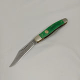 Boker Tree Brand Stockman Lime Green Smooth Bone Folding Pocket Knife 110711