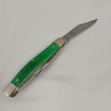 Boker Tree Brand Stockman Lime Green Smooth Bone Folding Pocket Knife 110711