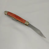 Boker Tree Brand Stockman Orange Smooth Bone Folding Pocket Knife 110712