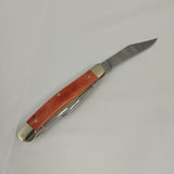 Boker Tree Brand Stockman Orange Smooth Bone Folding Pocket Knife 110712