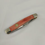 Boker Tree Brand Stockman Orange Smooth Bone Folding Pocket Knife 110712