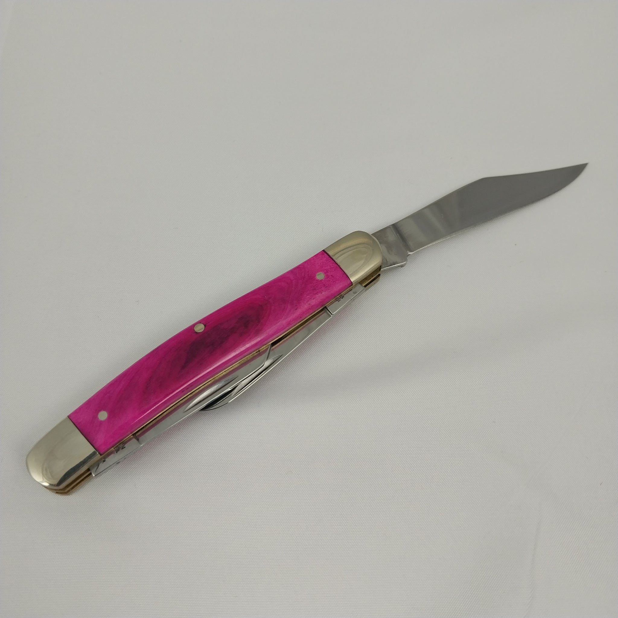 Boker Stockman Tree Brand Purple Bone Pocket Knife