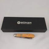 Boker Tree Brand Razor Jack Orange Smooth Bone Folding Pocket Knife 110715