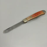 Boker Tree Brand Trapper Orange Smooth Bone Folding Pocket Knife 110718