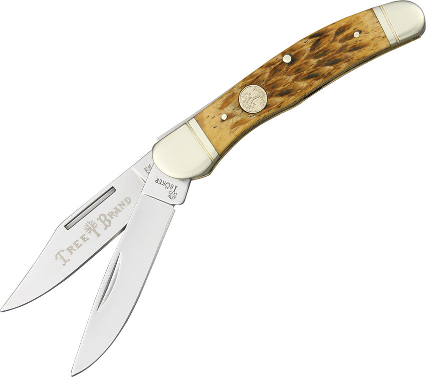 Boker Tree Brand Copperhead Clip & Skinning Blades Folding Pocket Knif ...