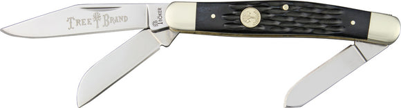 Boker Tree Brand Stockman Blade Black Bone Handle Folding Pocket Knife - 110725