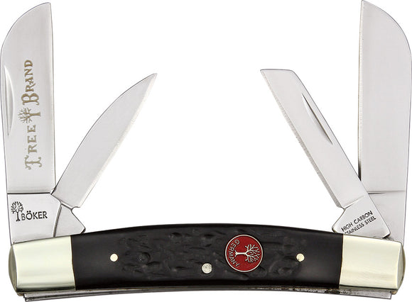 Boker Congress Red Shield Series Blades Black Folding Pocket Knife EDC 110738