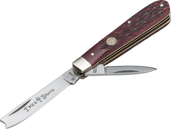 Boker Razor Jack & Pen Blades Red Bone Handle Folding Pocket Knife - 110744