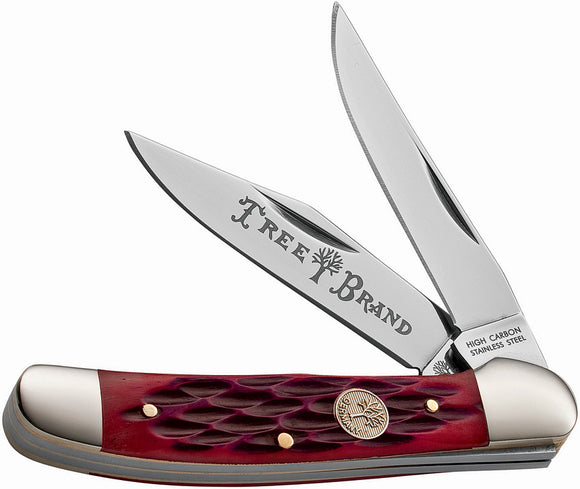 Boker Knives Tree Brand Blade Copperhead Red Bone Folding Pocket Knife 110746