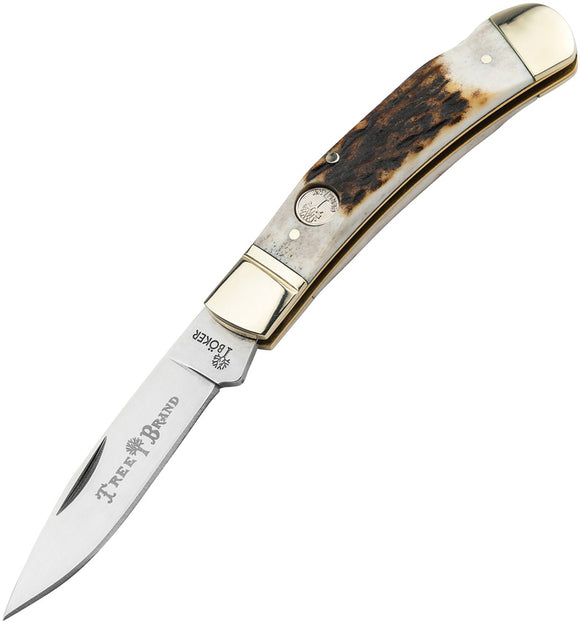 Boker Traditional Series 2.0 Gentleman's Lockback Stag Folding D2 Knife 110819ST
