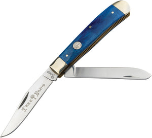 Boker Traditional Series 2.0 Trapper Blue Bone Folding D2 Pocket Knife 110828