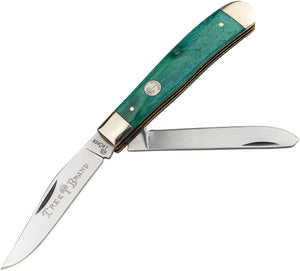 Boker Traditional Series 2.0 Trapper Green Bone Folding D2 Pocket Knife 110829