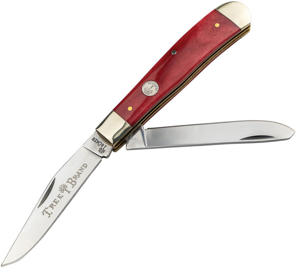 Boker Traditional Series 2.0 Trapper Red Bone Folding D2 Pocket Knife 110830