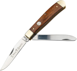 Boker Traditional Series 2.0 Trapper Rosewood Folding D2 Steel Pocket Knife 110832