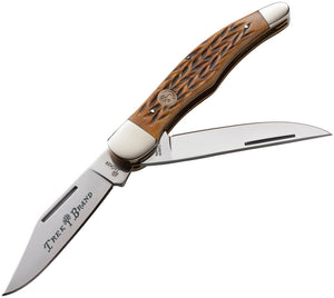 Boker Traditional Series 2.0 Hunter Brown Bone Folding D2 Pocket Knife 110836