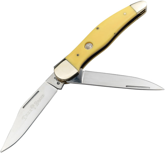 Boker Traditional Series 2.0 Hunter Yellow Delrin Folding D2 Pocket Knife 110839