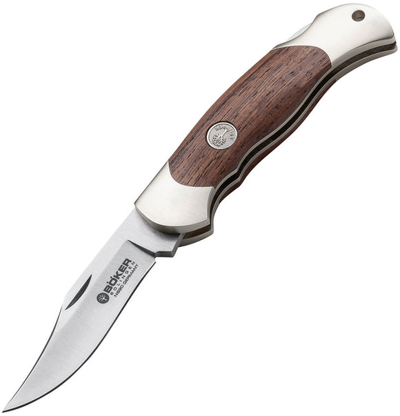 Boker Junior Scout Lockback Rosewood Bohler N690 Clip Pt Folding Knife 111930