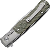 Boker TRPPR Framelock Green Micarta Folding MagnaCut Pocket Knife 112943