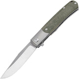 Boker TRPPR Framelock Green Micarta Folding MagnaCut Pocket Knife 112943