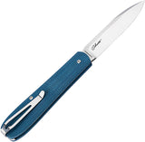 Boker Coffin Slip Joint Denim Blue Micarta Folding Pocket Knife 112944