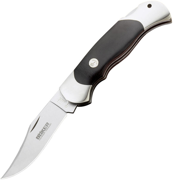 Boker Optima Lockback Black Handle Interchangeable Blades Folding Knife 113103