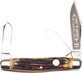 Boker Stockman Genuine Stag Folding Pocket Knife - 114474