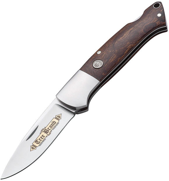 Boker Davis Classic Gold Lockback Ironwood Handle N690 Folding Knife 114624