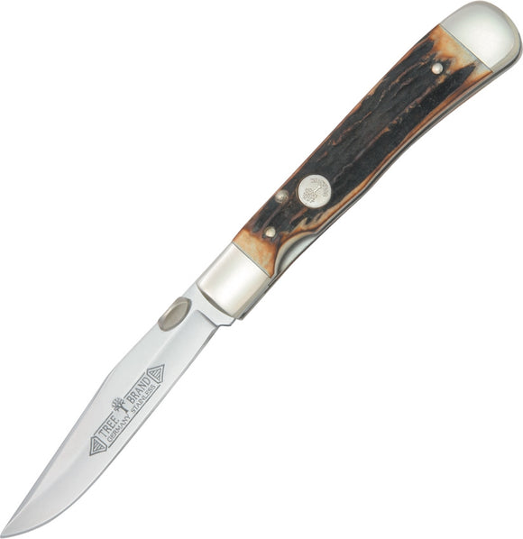 Boker Trapperliner Genunine Stag Tree Brand Solingen Folding Pocket Knife 114715
