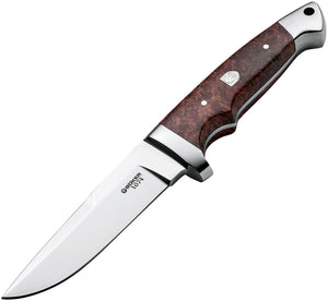 Boker Vollintegral 2  1674 Amboina wood handle Fixed blade Knife 120285