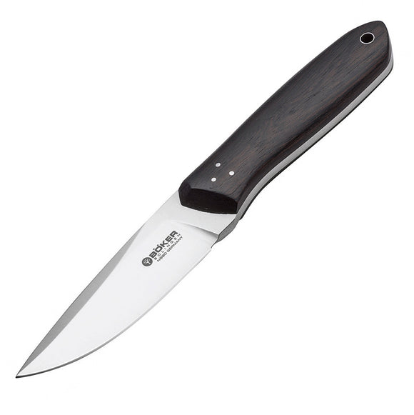Boker TNT Black Grenadill Bohler N690 Stainless Fixed Blade Knife 120518