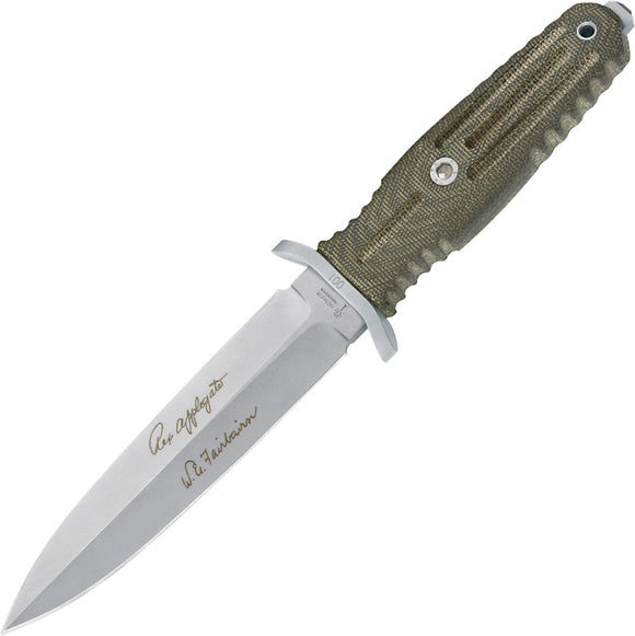 Boker Applegate 5.5 Green Micarta Handle Stainless Fixed Blade Knife 120545