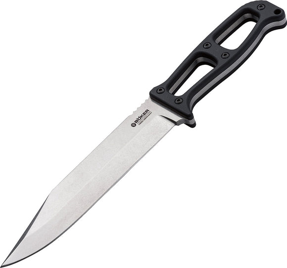 Boker German Expedition Black Micarta Bohler N690 Fixed Blade Knife 120747