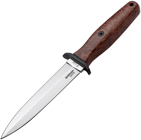Boker Applegate 1674 Series Ambonia Wood Handle 440C Fixed Blade Knife 121543