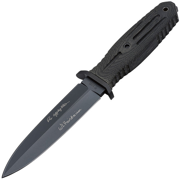 Boker Applegate 5.5 440C Stainless Black MIcarta Handle Fixed Blade Knife 121545