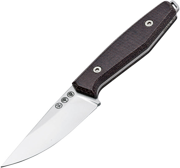 Boker AK1 Brown Micarta RWL34 Fixed Blade Knife + Sheath 122502