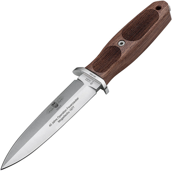 Boker Applegate 5.5 Feuerzauber Rosewood Handle Stainless Fixed Knife 122545