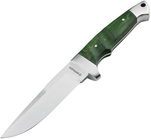 Boker Vollintegral 2.0 Green Curly Birch 440C Stainless Fixed Blade Knife 128585