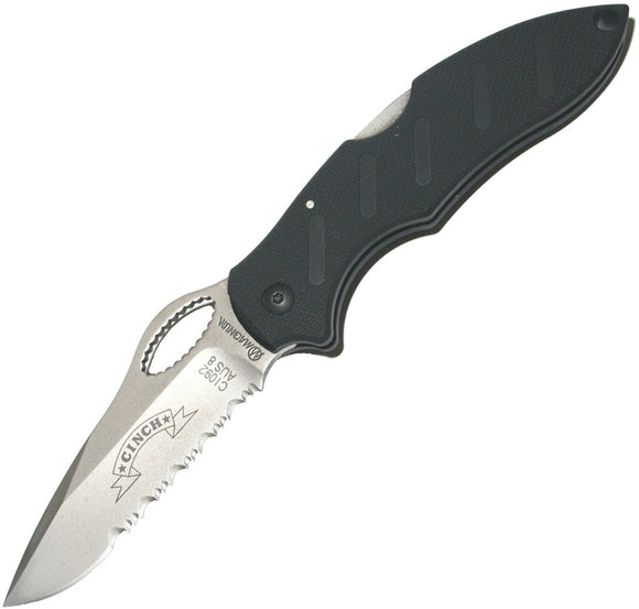 Boker Cinch Action Roper Black Folding Serrated Pocket Knife - C01CI092