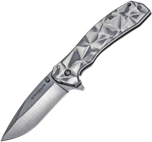 Boker Magnum Topographic Framelock Titanium Handle 440A Folding Knife 01MB636