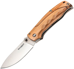 Boker Magnum Pakkawood Hunter Linerlock 440A Stainless Folding Knife 01MB700