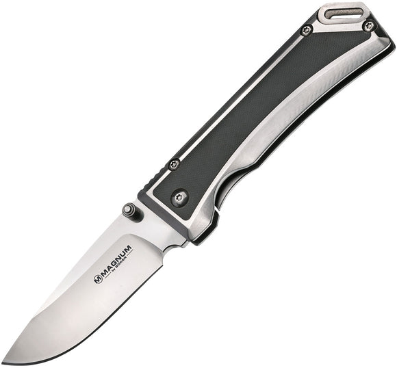 Boker Magnum Metal Framelock Black G10 & 440 Stainless Folding Knife 01MB704