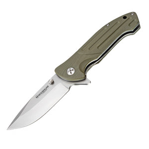 Boker Magnum Brutus Linerlock Green G10 Folding 440A Pocket Knife 01MB719