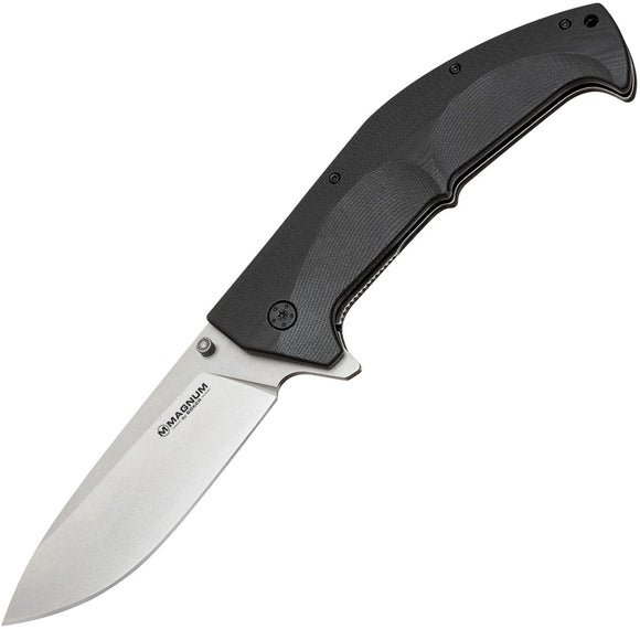 Boker Magnum Colossus Linerlock Black G10 Folding 440A Stainless Knife 01RY182