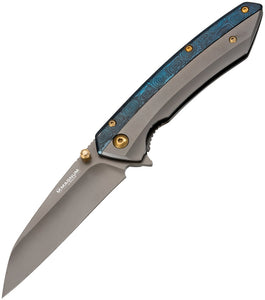 Boker Magnum Cobalt Linerlock A/O Assisted Open Folding 440A Knife ry288