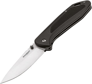 Boker Magnum Advance Linerlock Black Aluminum Handle 440C Steel Knife 01RY302