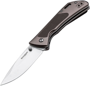 Boker Magnum Advance Linerlock Bronze Aluminum Handle 440C Steel Knife 01RY303