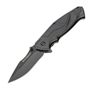 Boker Magnum Advance Pro Linerlock Gray Handle Folding Knife M01RY305