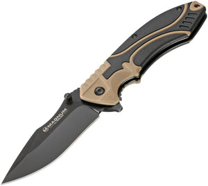 Boker Magnum Advance Pro Linerlock Desert & Black Handle Folding Knife M01RY307